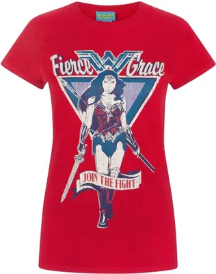 Obrázok produktu pre Dámske tričko Wonder Woman Join The Fight NS4757 (XL) (Rot)