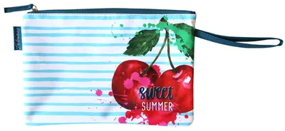 Produktbild von Bikini Wetbag Sweet Summer Blau wasserdichte Bikini Bag Badetasche Nasstasche für Urlaub Strand Schwimmbad