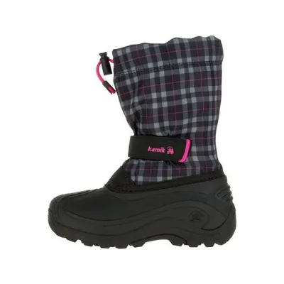 Produktbild von Kamik FINLEY Stiefel für Mädchen, Europäische Größe 25, Farbe Schwarz/Rosa