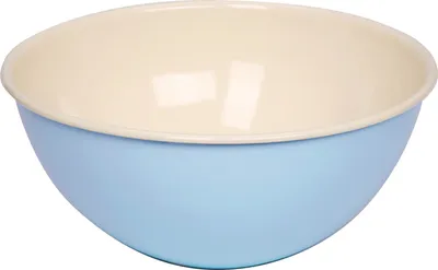 Produktbild von Riess Obstschüssel Emaille Salatschüssel | 30cm Blau Pastell : 30cm Blau Ausführung: 30cm Blau
