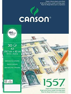 Produktbild von Skizzenblock Canson 1557 180 g/m² A4 geleimt - 30 Blatt