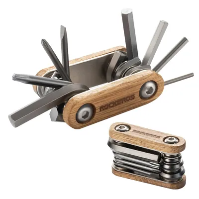 Produktbild von ROCKBROS Fahrrad Multifunktionswerkzeug 8 in 1 Multitools Reparaturset Leicht MTB Zubehör Rennrad Tool 45CR