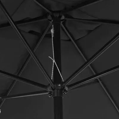 Image de vidaXL Parasol avec mât métallique 300 x 200 cm Anthracite