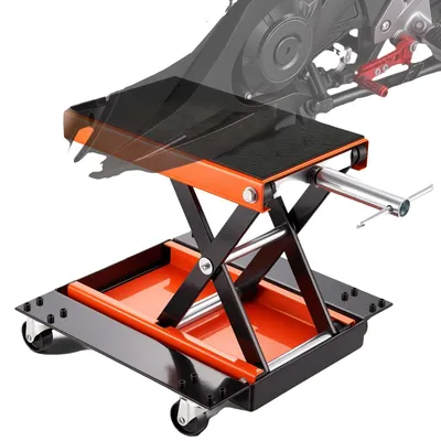 Image de VEVOR Crics pour moto 0,5 t Crics pour moto, 120-390 mm Crics pour moto Support de montage pour moto, Crics réglables pour moto Support de montage pour moto, Supports pour moto Garage & Extérieur
