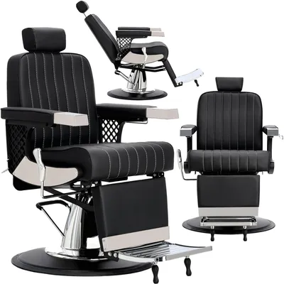 Zdjęcie produktu dla Fotel barberski Jason fryzjerski hydrauliczny do salonu fryzjerskiego barber shop Barberking