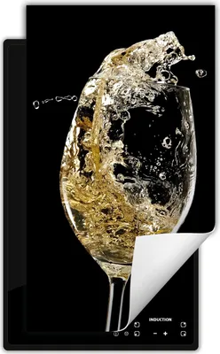 Zdjęcie produktu dla DarHaus Nakładka na kuchenkę 1 sztuka 30x52 cm Mata antypoślizgowa zwijana, czarna - Wino