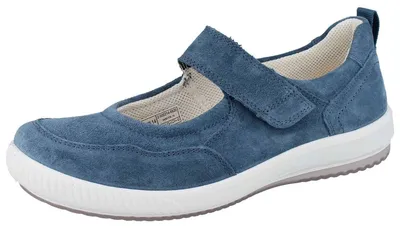 Produktbild von LEGERO Tanaro Damen Riemenballerina blau Veloursleder - Größe: UK 5