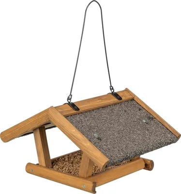 Produktbild von TRIXIE Vogelfutterhaus zum Aufhängen - braun - 30 × 18 × 28 cm