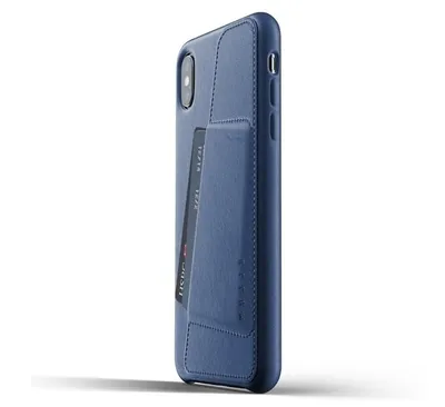 Immagine prodotto di Mujjo Custodia a portafoglio in pelle per iPhone XS Max blau