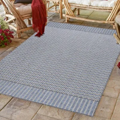 Produktbild von TapisTrend Outdoor- und Terrassenteppiche Grau 120x170 cm Teppich im Vintage-Stil, aus Polypropylen, für Küche und Balkon