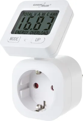 Produktbild von GreenBlue Energiezähler, Wattzähler, 16A, max. 3680W, Unterspeicher, GB615 F
