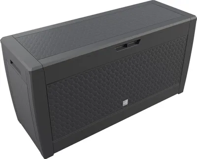 Image de Coffre de rangement pour jardin, 310 L, résistant aux intempéries et aux UV, anthracite