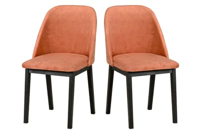 Image de Chaise de salle à manger, bois de chêne massif Chaise Chaise de cuisine - Set 2x MONTI 1 noir