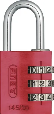 Produktbild von ABUS Zahlenschloss Serie 145, Typ 145/20, rot  (Vorhängeschloss)