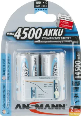 Productafbeelding van Ansmann 5035352 1x2 Ansmann maxE NiMH batterij, type Baby C, 4500 mAh. 5035352