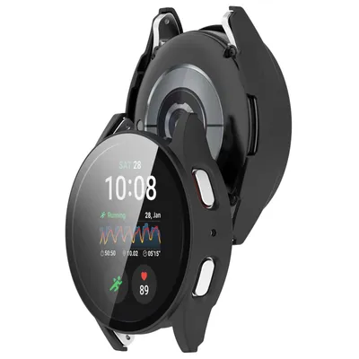 Produktbild von Schutzhülle mit Glas für Galaxy Watch 7 44 mm, Bizon Case Watch Adamo, mattes Schwarz