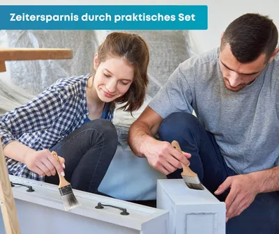 Produktbild von Lackpinsel 3-teiliges Set, handgefertigt, für Farbe