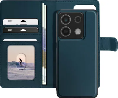 Image de Mayaxess, housse pour Xiaomi Redmi Note 13 5G avec coque détachable, bleu