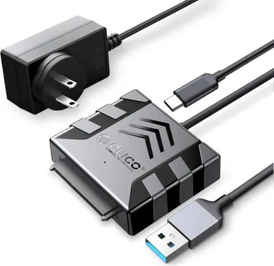 Produktbild von ORICO S1-3AD-3 SATA Kabel Adapter USB 3.0 zu SATA III für 3,5 Zoll HDD/SSD mit UASP Unterstützung 12V2A Adapter und 30cm Kabel