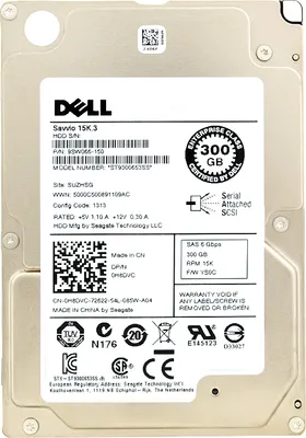 Produktbild von Festplatte Dell 300GB ST9300653SS 15000Rpm 64Mb Cache Sas II 2.5'' Zoll 0H8DVC