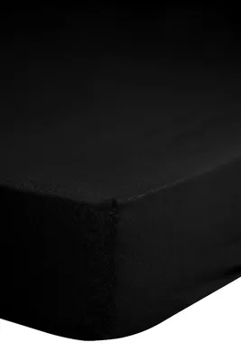 Productafbeelding van Good Morning Hoeslaken Katoen Renforcé 30cm Hoekhoogte - black 160x200cm