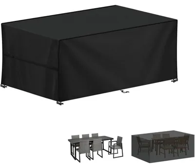 Obrázek produktu pro Ochranný kryt na zahradní nábytek, rozměry 190x80x80 cm, vodotěsný, vyrobený z tkaniny Oxford 420D, vhodný pro použití v zimě