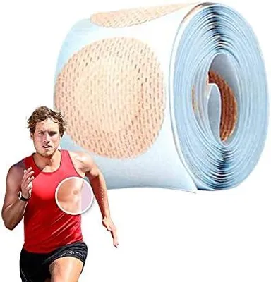 Produktbild von Nippelpflaster Männer Brustwarzenschutz Sport - Nippelpads Herren für Laufen, Marathon Gear, Schweißfest Unsichtbare Einweg Brustwarzenpflaster Joggen, 35mm Brustwarzen Nippel Pflaster
