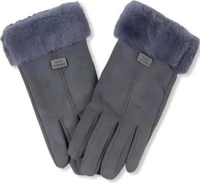Immagine prodotto di Guanti da donna DI-38940 - Grigio Eleganti e Caldi KP38940
