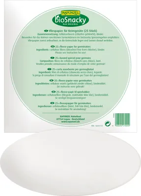 Produktbild von bioSnacky - Vliespapier für Sprossengarten