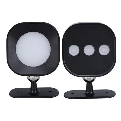 Produktbild von 2×LED Wand360 ° , mit Fernbedienung,Wiederaufladbare Batteriesteuerung Minimalistische Dimmbare WandlampeAm Nachttischkorridor, Schwarze Abs