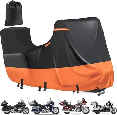 Produktbild von Famanu Motorradabdeckung mit reflektierenden Streifen - 600D Oxford, universeller Wetterschutz