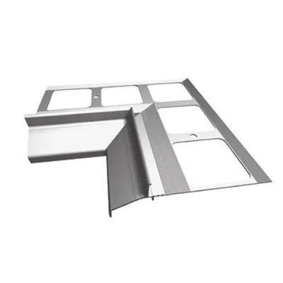 Immagine prodotto di Profilo di gronda in alluminio Renoplast K30 pavimento in Vetroceramica, angolo interno 90°, grigio