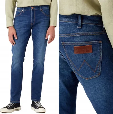 Zdjęcie produktu dla WRANGLER, Herren Jeanshosen, Slim fit, LARSTON, W31 L34, Blau, Jeans, baggyjeans, buggy