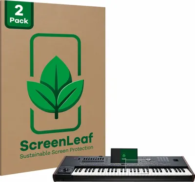 Produktbild von 2x ScreenLeaf Schutzfolie für KORG Pa5X nachhaltiger Displayschutz Display Schutz Folie Klar Transparent
