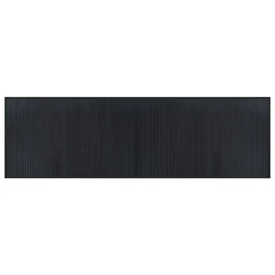 Zdjęcie produktu dla Dywan prostokątny, czarny, 60x200 cm, bambusowy