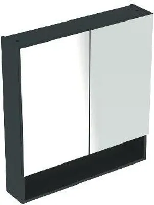 Produktbild von Geberit Selnova Square - Spiegelschrank 850x788x175 mm, 2 Türen, Lava matt 501.269.00.1