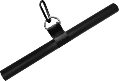 Produktbild von Drehbare gerade Kabelzugstange, 42,5 cm, mit Karabinerhaken – Latzugstange – Kabelzugzubehör