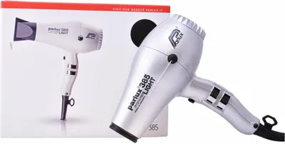 Zdjęcie produktu dla Suszarka do włosów Parlux 385 Power Light, 2150 W, technologia jonowa, 4 stopnie ogrzewania/2 stopnie nadmuchu, stopień chłodzenia, nasadka dyfuzora