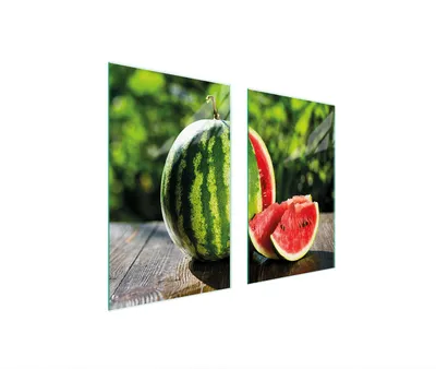Produktbild von Glasschutzplatte Für Herd 75X52 Wassermelone