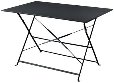 Immagine prodotto di Tavolo Pieghevole da Giardino 110x70x72 cm in Ferro Antracite