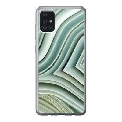 Produktbild von MuchoWow® Handyhülle Schutzhülle Hülle für Samsung Galaxy A52 5G Naturstein - Abstrakt - Grau Silikon Softcase Handy Hülle - Umschlag