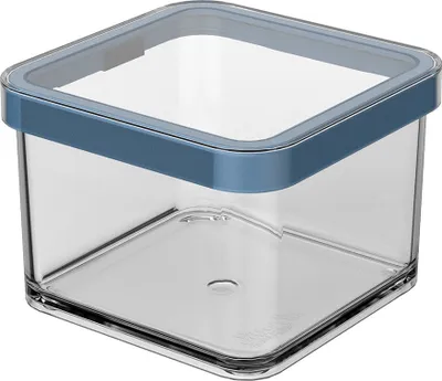 Produktbild von Premium Dose quadr, 0,5 l LOFT, Farbe:Transparent / Horizon blau