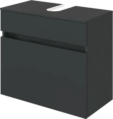 Produktbild von Waschbeckenunterschrank Badschrank Unterschrank Schrank Badmöbel "Baabe I" Graphit/Grau-Matt
