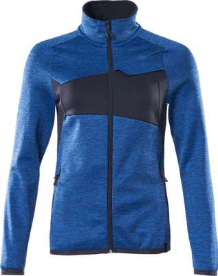 Produktbild von Mascot ACCELERATE Fleecepullover 18153 mit Reißverschluss Damen Gr. 4XL azurblau/schwarzblau