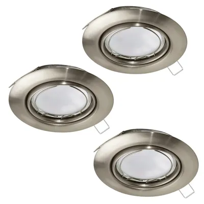 Image de Eglo 94408 Peneto lampe encastrée acier nickel mat