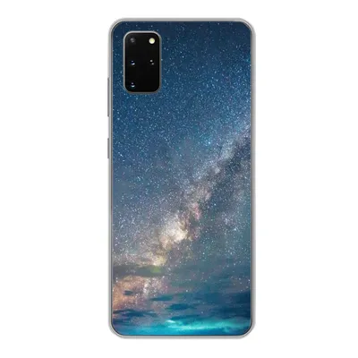 Produktbild von MuchoWow® Handyhülle Schutzhülle Hülle für Samsung Galaxy S20 Plus Sterne - Sonnensystem - Türkis - Jungen - Mädchen - Kinder Silikon Softcase Handy Hülle - Hartschale