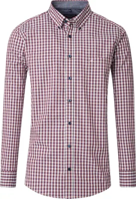 Produktbild von CASAMODA Herren Freizeithemd Langarm Button-Down Casual Rot kariert XL