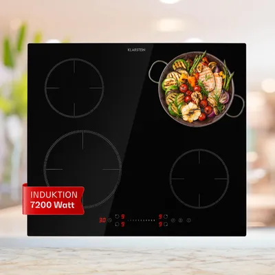 Zdjęcie produktu dla KlarsteinVirtuosa EcoAdapt, płyta indukcyjna, 4 strefy, 7200 W, szkło ceramiczne