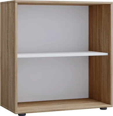 Image de Étagère en bois debout | armoire de rangement | Dimensions env. B. 70 x H. 74 x D. 37 cm | Étagère élégante debout | Étagère bureau – compartiment Lona 2