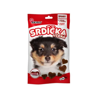 Obrázek produktu pro Akinu Uzená srdíčka pamlsek pro psy 60 g